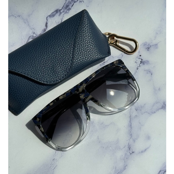 NEW Loewe LW40001F Filipa Sunglasses in Grey Blue Havana main image 7